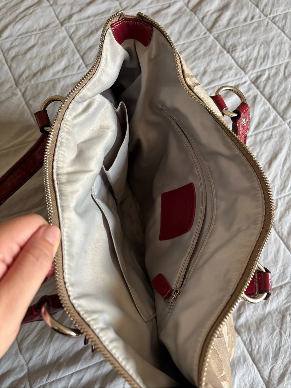 Coach canvas tote